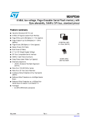 Datasheet M25PE80-VMW6P manufacturer STMicroelectronics